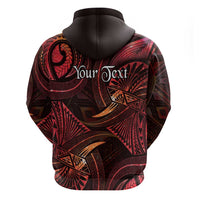 Personalised Polynesia Zodiac Aries Hoodie Galaxy Polynesian Pattern Chest Tattoo Style