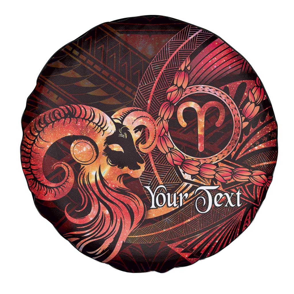 Personalised Polynesia Zodiac Aries Spare Tire Cover Galaxy Polynesian Pattern Chest Tattoo Style LT14 - Polynesian Pride