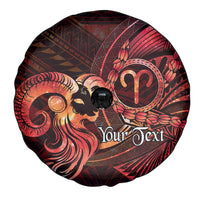 Personalised Polynesia Zodiac Aries Spare Tire Cover Galaxy Polynesian Pattern Chest Tattoo Style LT14 - Polynesian Pride