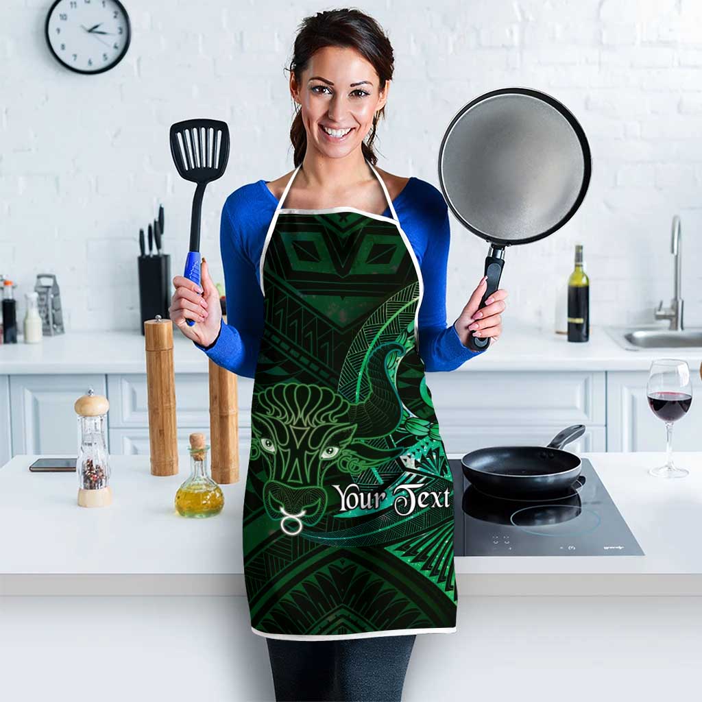 Personalised Polynesia Zodiac Taurus Apron Galaxy Polynesian Pattern Chest Tattoo Style