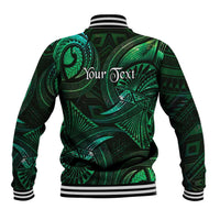 Personalised Polynesia Zodiac Taurus Baseball Jacket Galaxy Polynesian Pattern Chest Tattoo Style