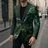 Personalised Polynesia Zodiac Taurus Blazer Galaxy Polynesian Pattern Chest Tattoo Style