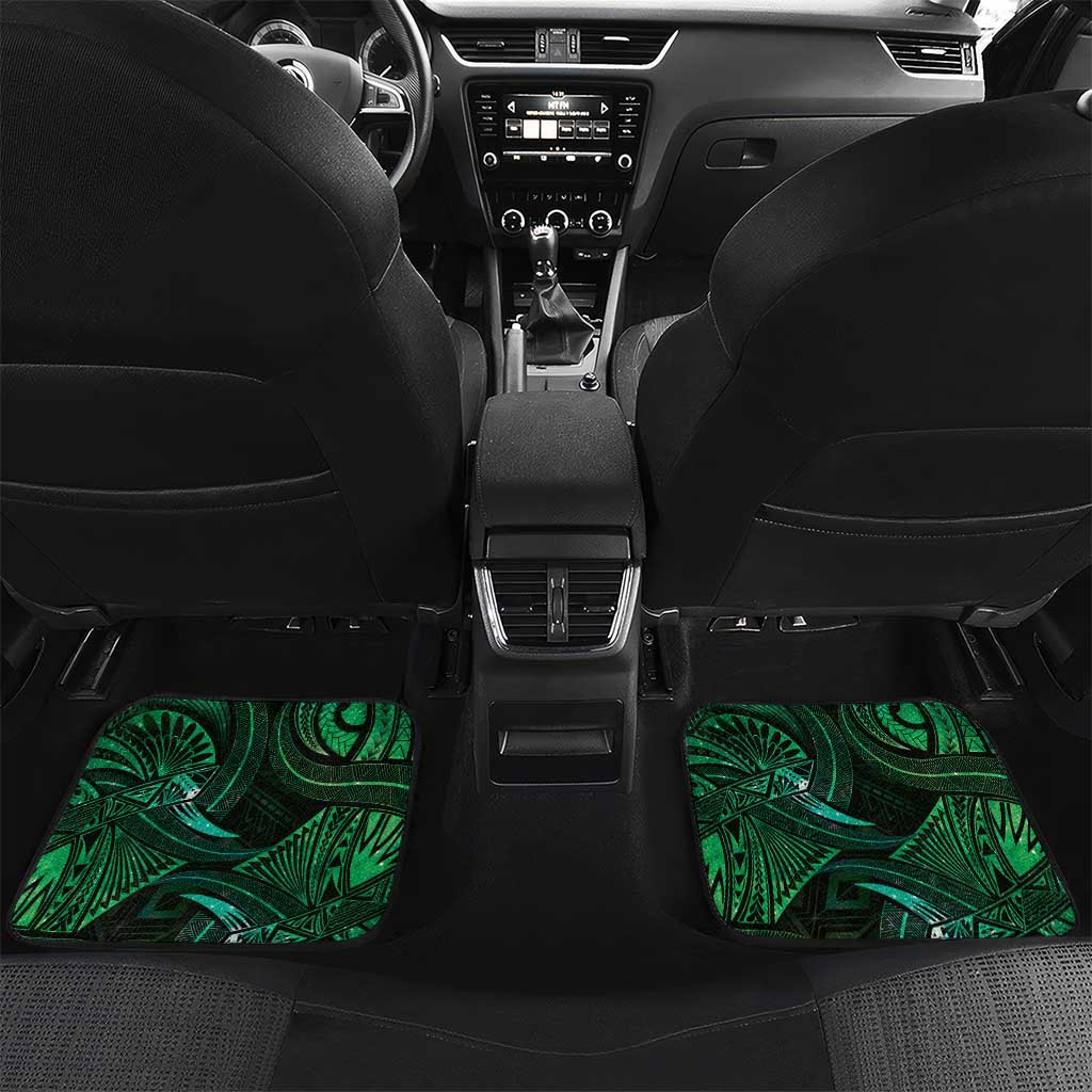 Personalised Polynesia Zodiac Taurus Car Mats Galaxy Polynesian Pattern Chest Tattoo Style