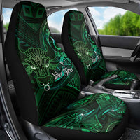 Personalised Polynesia Zodiac Taurus Car Seat Cover Galaxy Polynesian Pattern Chest Tattoo Style
