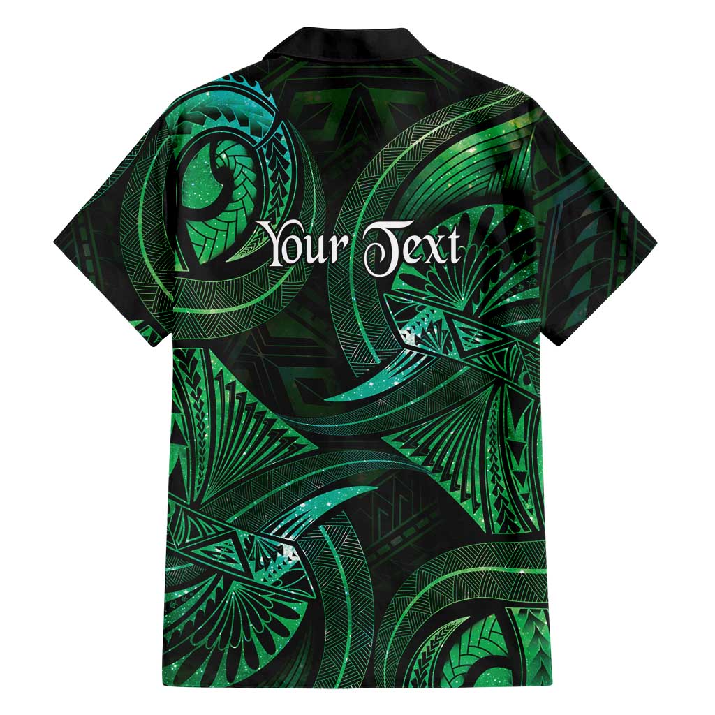 Personalised Polynesia Zodiac Taurus Family Matching Long Sleeve Bodycon Dress and Hawaiian Shirt Galaxy Polynesian Pattern Chest Tattoo Style LT14 - Polynesian Pride