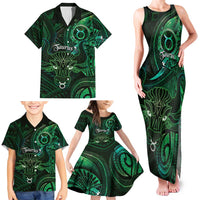 Personalised Polynesia Zodiac Taurus Family Matching Tank Maxi Dress and Hawaiian Shirt Galaxy Polynesian Pattern Chest Tattoo Style LT14 - Polynesian Pride