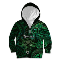 Personalised Polynesia Zodiac Taurus Kid Hoodie Galaxy Polynesian Pattern Chest Tattoo Style