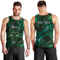 Personalised Polynesia Zodiac Taurus Men Tank Top Galaxy Polynesian Pattern Chest Tattoo Style