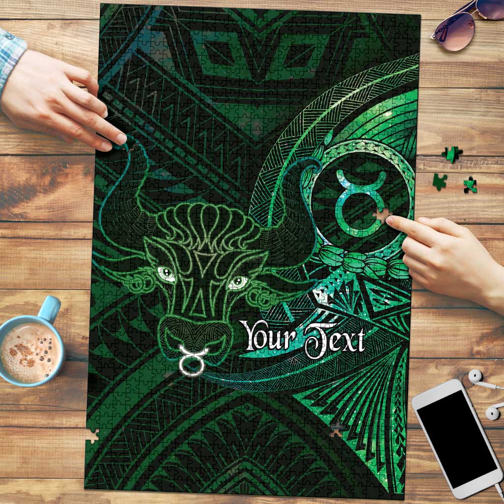 Personalised Polynesia Zodiac Taurus Puzzle Galaxy Polynesian Pattern Chest Tattoo Style