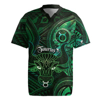 Personalised Polynesia Zodiac Taurus Rugby Jersey Galaxy Polynesian Pattern Chest Tattoo Style