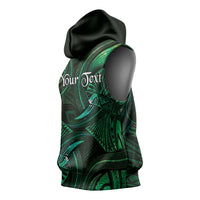 Personalised Polynesia Zodiac Taurus Sleeveless Hoodie Galaxy Polynesian Pattern Chest Tattoo Style