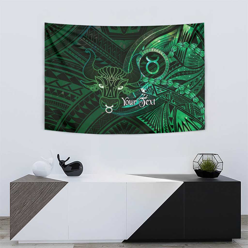 Personalised Polynesia Zodiac Taurus Tapestry Galaxy Polynesian Pattern Chest Tattoo Style