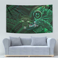 Personalised Polynesia Zodiac Taurus Tapestry Galaxy Polynesian Pattern Chest Tattoo Style