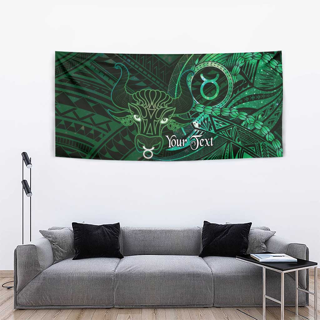 Personalised Polynesia Zodiac Taurus Tapestry Galaxy Polynesian Pattern Chest Tattoo Style