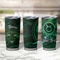 Personalised Polynesia Zodiac Taurus Tumbler Cup Galaxy Polynesian Pattern Chest Tattoo Style