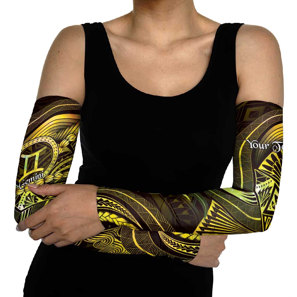 Personalised Polynesia Zodiac Gemini Arm Sleeves Galaxy Polynesian Pattern Chest Tattoo Style