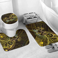 Personalised Polynesia Zodiac Gemini Bathroom Set Galaxy Polynesian Pattern Chest Tattoo Style