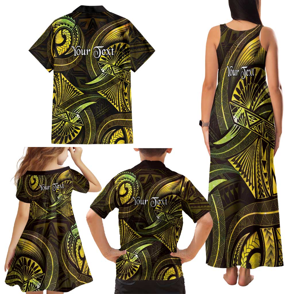 Personalised Polynesia Zodiac Gemini Family Matching Tank Maxi Dress and Hawaiian Shirt Galaxy Polynesian Pattern Chest Tattoo Style LT14 - Polynesian Pride