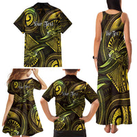 Personalised Polynesia Zodiac Gemini Family Matching Tank Maxi Dress and Hawaiian Shirt Galaxy Polynesian Pattern Chest Tattoo Style LT14 - Polynesian Pride