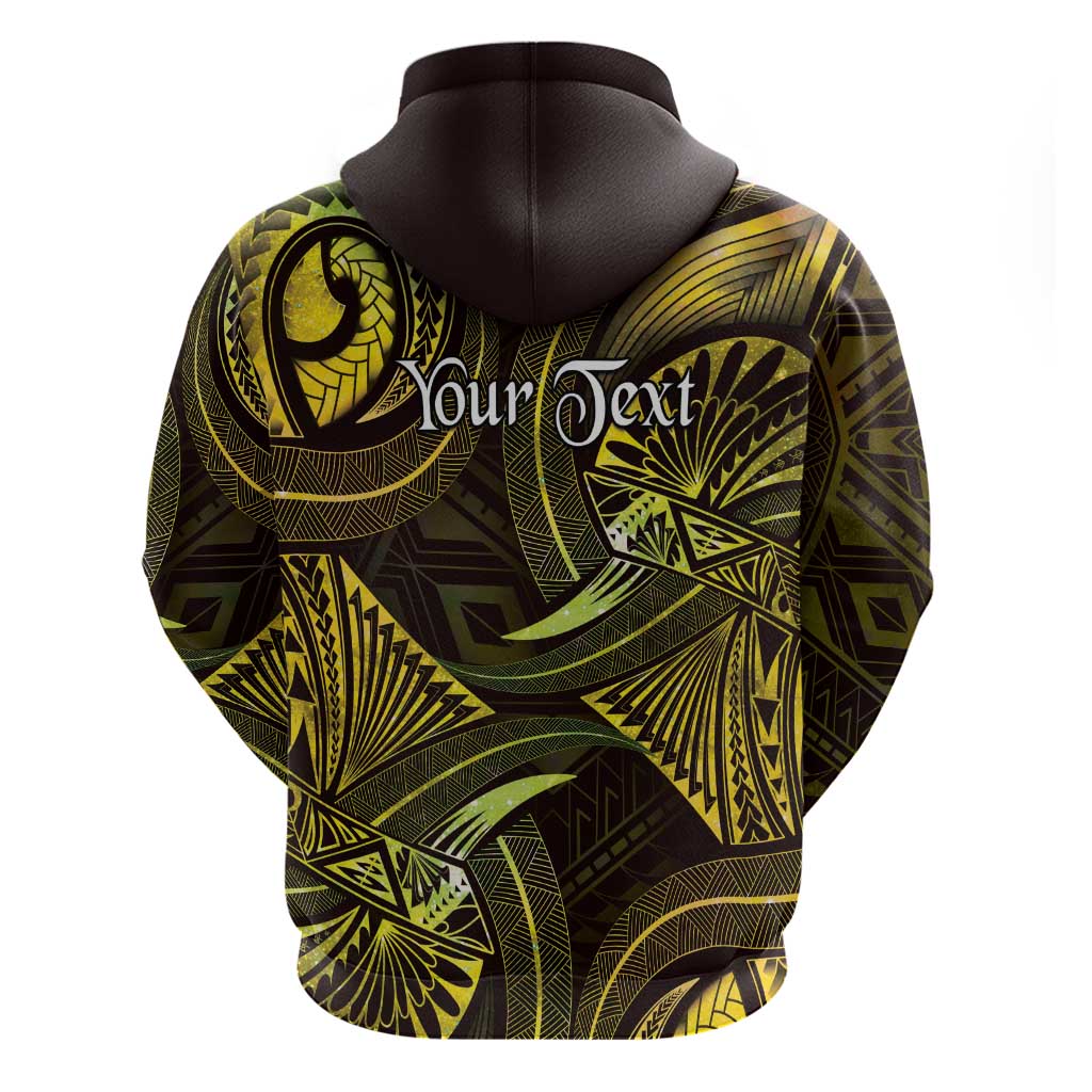 Personalised Polynesia Zodiac Gemini Hoodie Galaxy Polynesian Pattern Chest Tattoo Style