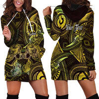 Personalised Polynesia Zodiac Gemini Hoodie Dress Galaxy Polynesian Pattern Chest Tattoo Style