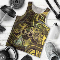Personalised Polynesia Zodiac Gemini Men Tank Top Galaxy Polynesian Pattern Chest Tattoo Style