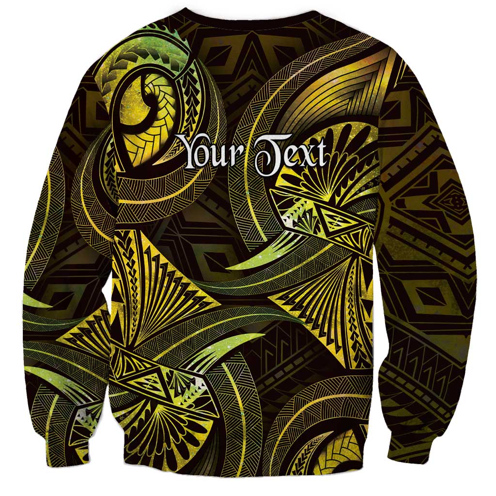 Personalised Polynesia Zodiac Gemini Sweatshirt Galaxy Polynesian Pattern Chest Tattoo Style