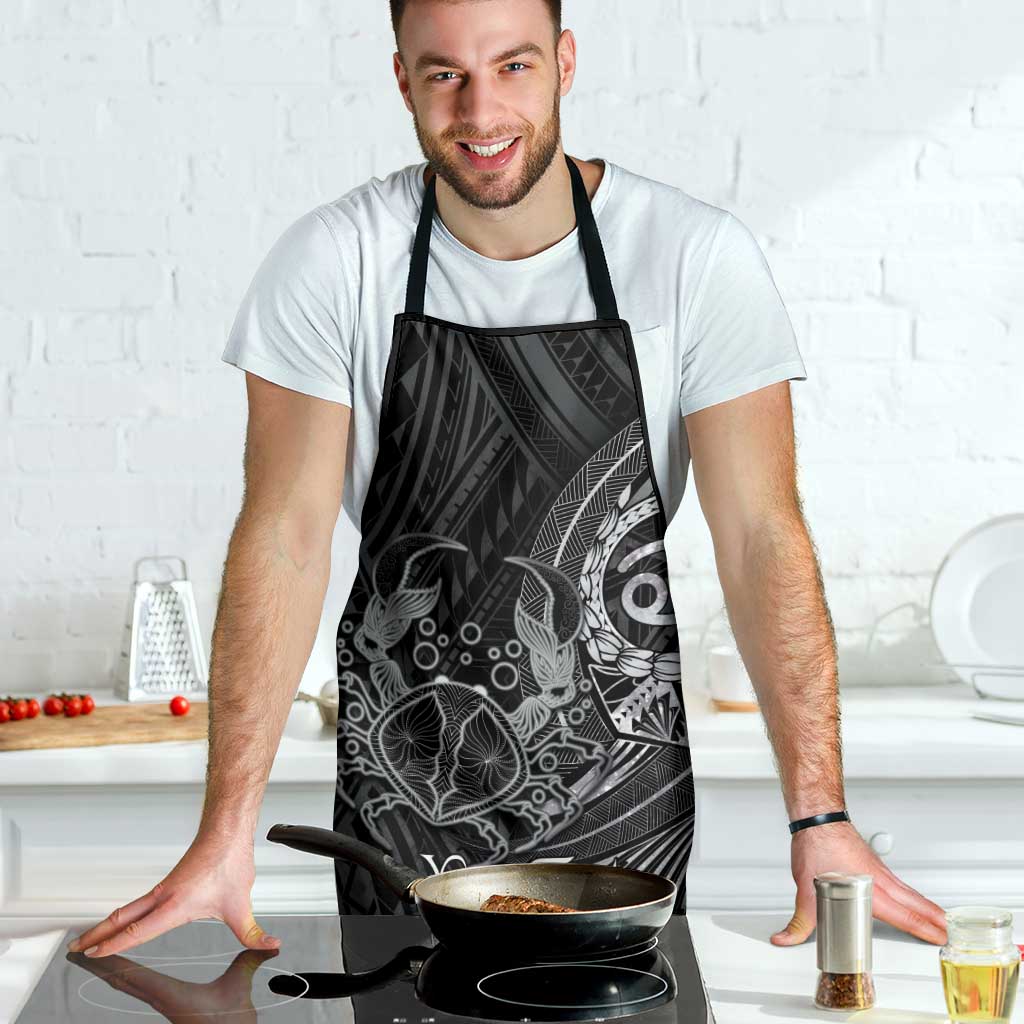 Personalised Polynesia Zodiac Cancer Apron Galaxy Polynesian Pattern Chest Tattoo Style