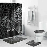 Personalised Polynesia Zodiac Cancer Bathroom Set Galaxy Polynesian Pattern Chest Tattoo Style