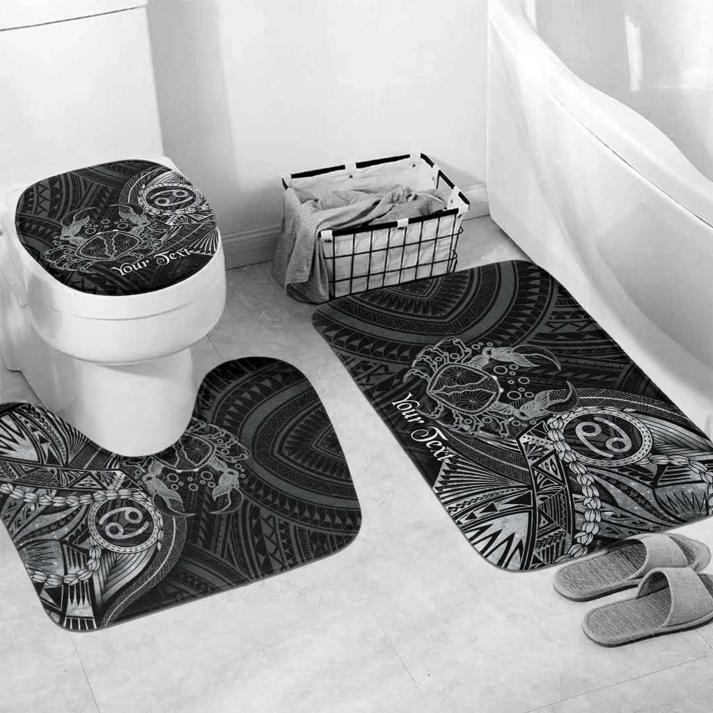 Personalised Polynesia Zodiac Cancer Bathroom Set Galaxy Polynesian Pattern Chest Tattoo Style
