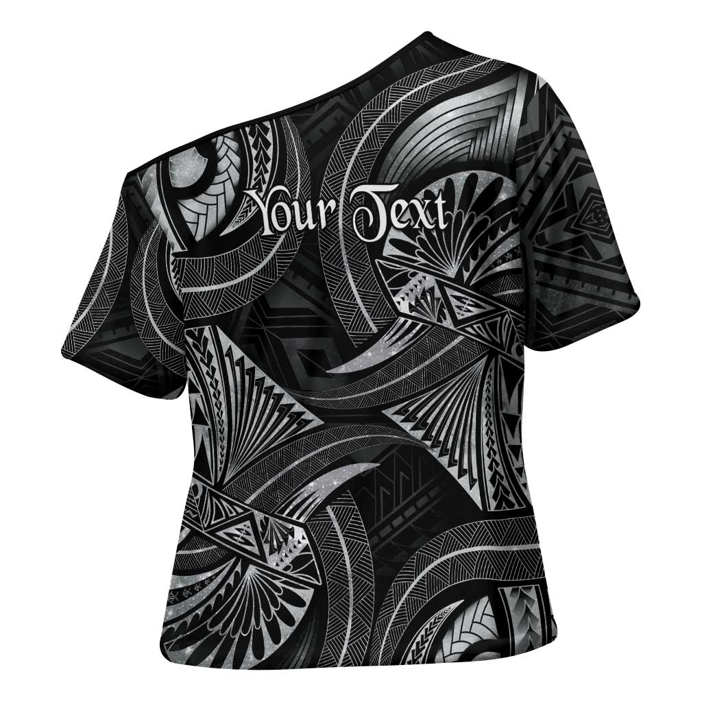 Personalised Polynesia Zodiac Cancer Cross Shoulder Shirt Galaxy Polynesian Pattern Chest Tattoo Style LT14 - Polynesian Pride