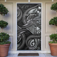 Personalised Polynesia Zodiac Cancer Door Cover Galaxy Polynesian Pattern Chest Tattoo Style