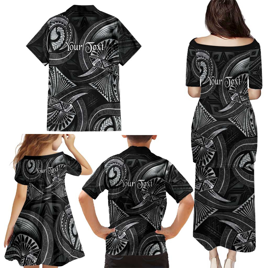 Personalised Polynesia Zodiac Cancer Family Matching Puletasi and Hawaiian Shirt Galaxy Polynesian Pattern Chest Tattoo Style LT14 - Polynesian Pride