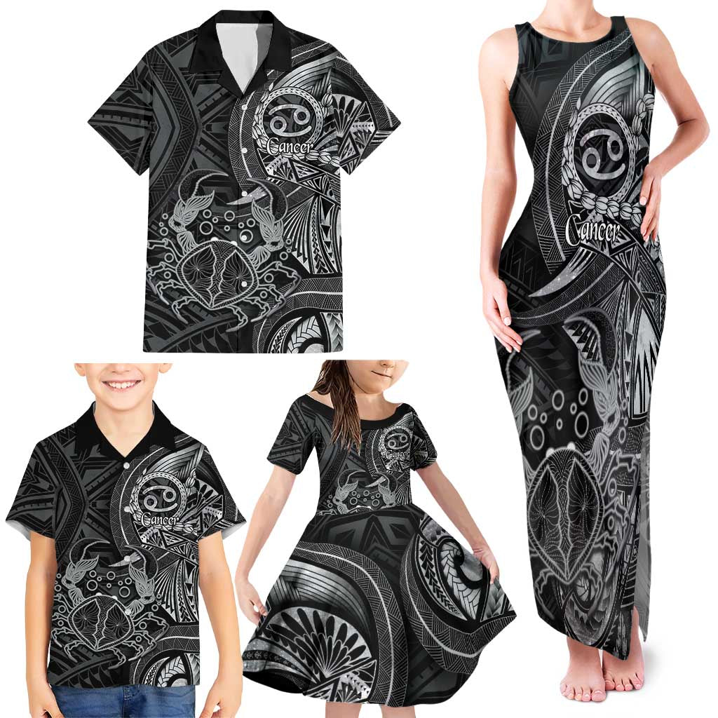 Personalised Polynesia Zodiac Cancer Family Matching Tank Maxi Dress and Hawaiian Shirt Galaxy Polynesian Pattern Chest Tattoo Style LT14 - Polynesian Pride