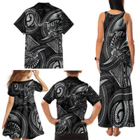 Personalised Polynesia Zodiac Cancer Family Matching Tank Maxi Dress and Hawaiian Shirt Galaxy Polynesian Pattern Chest Tattoo Style LT14 - Polynesian Pride