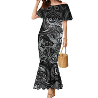 Personalised Polynesia Zodiac Cancer Mermaid Dress Galaxy Polynesian Pattern Chest Tattoo Style