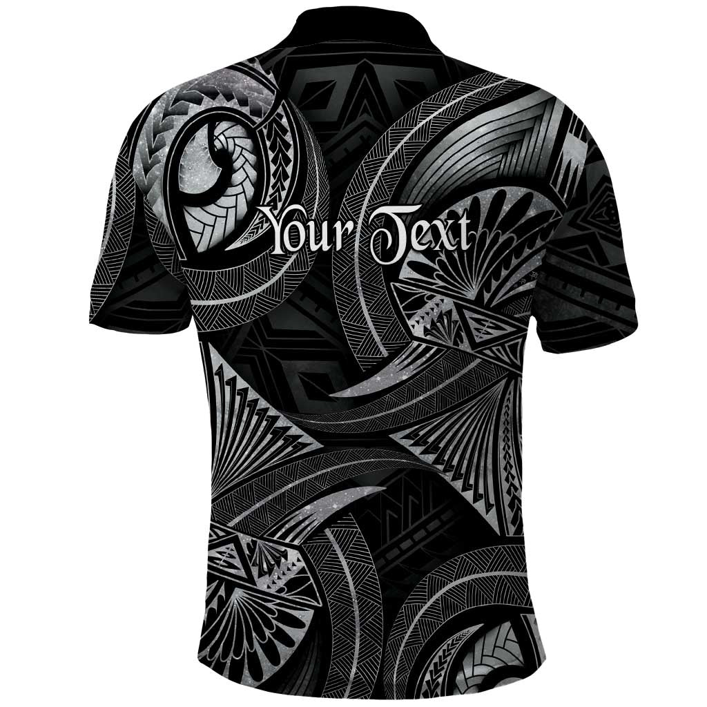 Personalised Polynesia Zodiac Cancer Polo Shirt Galaxy Polynesian Pattern Chest Tattoo Style