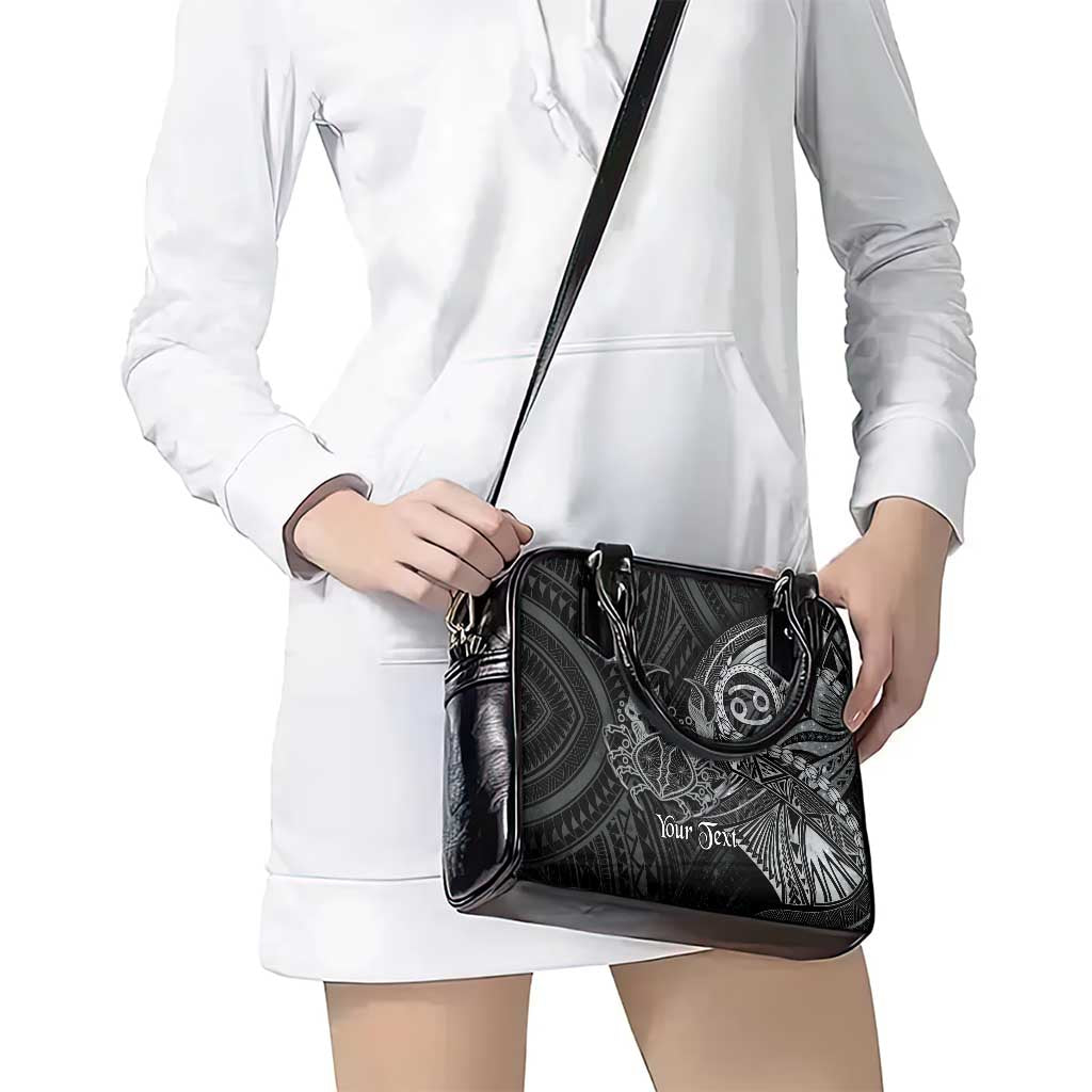 Personalised Polynesia Zodiac Cancer Shoulder Handbag Galaxy Polynesian Pattern Chest Tattoo Style