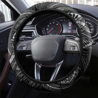 Polynesia Zodiac Cancer Steering Wheel Cover Galaxy Polynesian Pattern Chest Tattoo Style