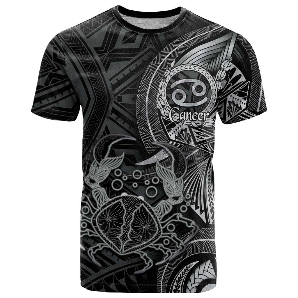 Personalised Polynesia Zodiac Cancer T Shirt Galaxy Polynesian Pattern Chest Tattoo Style