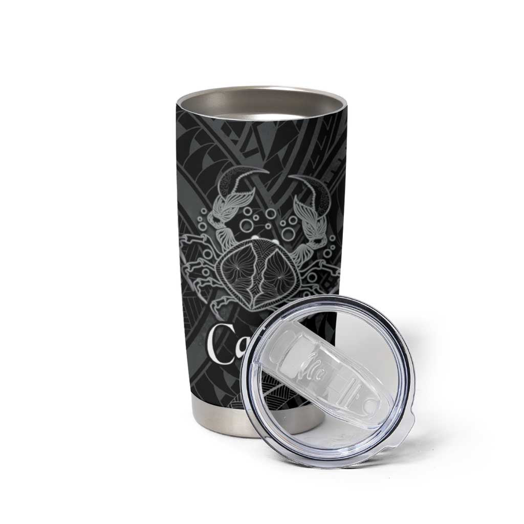 Personalised Polynesia Zodiac Cancer Tumbler Cup Galaxy Polynesian Pattern Chest Tattoo Style LT14 - Polynesian Pride