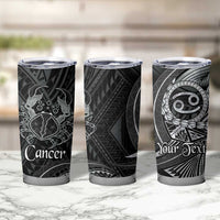 Personalised Polynesia Zodiac Cancer Tumbler Cup Galaxy Polynesian Pattern Chest Tattoo Style LT14 - Polynesian Pride