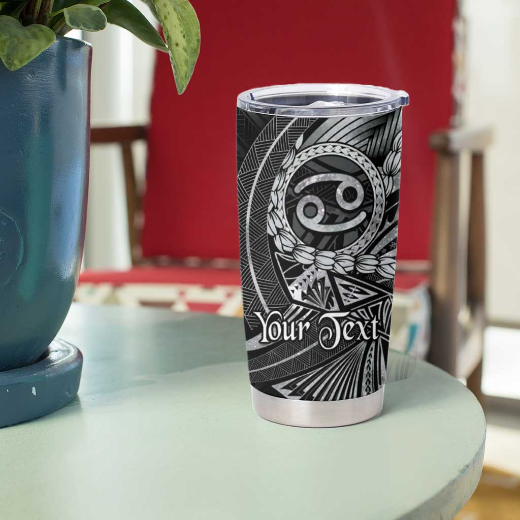 Personalised Polynesia Zodiac Cancer Tumbler Cup Galaxy Polynesian Pattern Chest Tattoo Style LT14 - Polynesian Pride