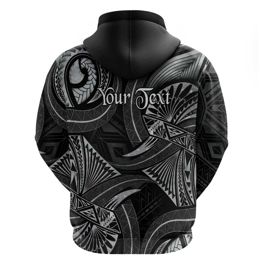 Personalised Polynesia Zodiac Cancer Zip Hoodie Galaxy Polynesian Pattern Chest Tattoo Style LT14 - Polynesian Pride