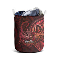Personalised Polynesia Zodiac Scorpio Laundry Basket Galaxy Polynesian Pattern Chest Tattoo Style