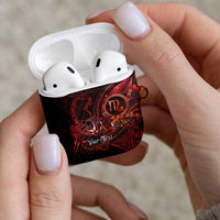 Personalised Polynesia Zodiac Scorpio AirPods Case Galaxy Polynesian Pattern Chest Tattoo Style