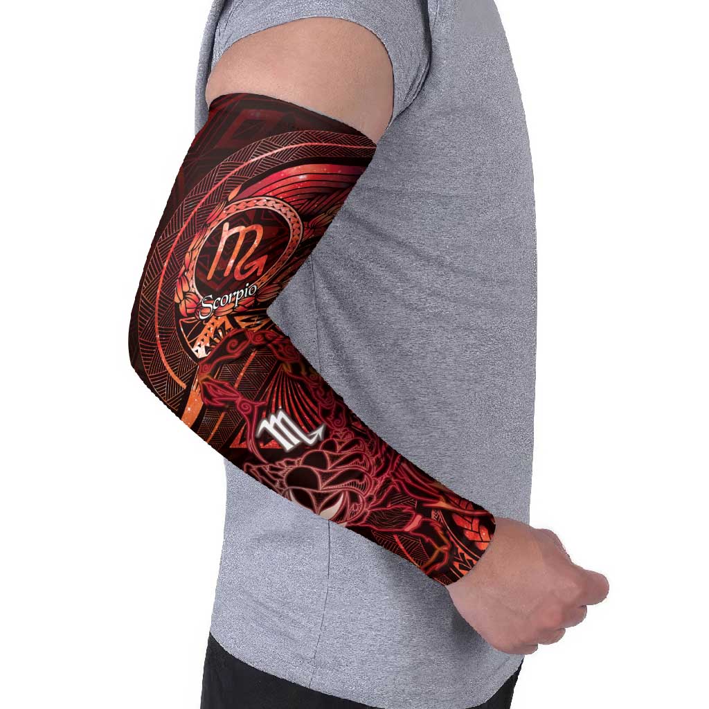 Personalised Polynesia Zodiac Scorpio Arm Sleeves Galaxy Polynesian Pattern Chest Tattoo Style
