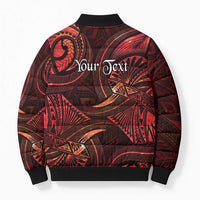 Personalised Polynesia Zodiac Scorpio Bomber Puffer Jacket Galaxy Polynesian Pattern Chest Tattoo Style