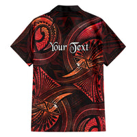 Personalised Polynesia Zodiac Scorpio Family Matching Off The Shoulder Long Sleeve Dress and Hawaiian Shirt Galaxy Polynesian Pattern Chest Tattoo Style LT14 - Polynesian Pride