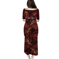 Personalised Polynesia Zodiac Scorpio Family Matching Puletasi and Hawaiian Shirt Galaxy Polynesian Pattern Chest Tattoo Style